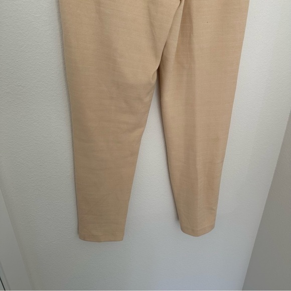 Mango Elastic Waist Pull On Casual Pants Beige Cream Size S Women’s Slim Fit - Picture 7 of 10